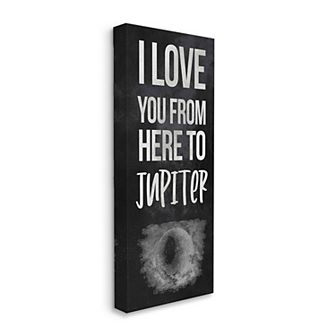 Stupell Home Decor Love You To Jupiter Romantic Phrase Wall Decor