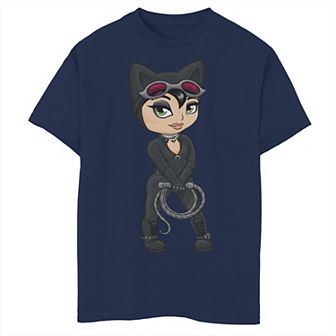Boys 8-20 DC Fandome Catwoman Cartoon Portrait Graphic Tee