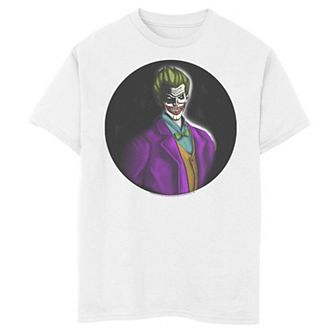 Boys 8-20 DC Fandome The Joker Dark Circle Portrait Graphic Tee