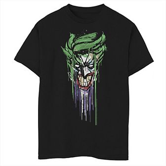 Boys 8-20 DC Fandome Joker Paint Drip Portrait Graphic Tee