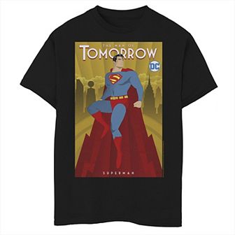 Boys 8-20 DC Fandome Superman The Man Of Tomorrow Poster Graphic Tee