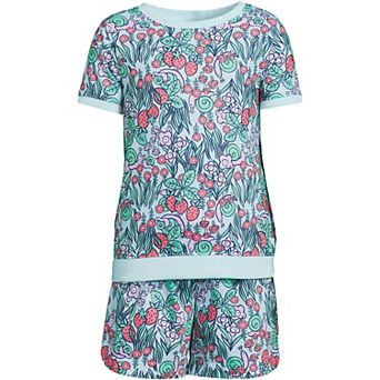 Girls 2-16 Lands' End Tee & Shorts Pajama Set