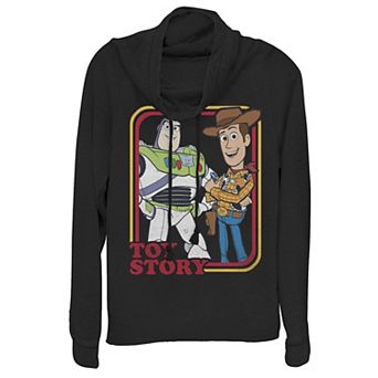 Disney / Pixar Toy Story Juniors' Buzz Lightyear Woody Buds Cowlneck Graphic Lightweight Long Sleeve