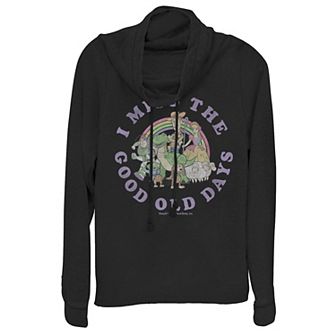 Disney / Pixar's Toy Story Juniors' I Miss The Good Old Days Cowlneck Graphic Lightweight Long Sleeve