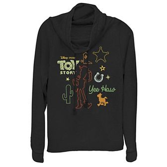 Disney / Pixar Toy Story Juniors' Howdy Partner Woody Cowlneck Graphic Lightweight Long Sleeve