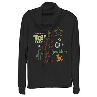 Disney / Pixar Toy Story Juniors' Howdy Partner Woody Cowlneck Graphic Lightweight Long Sleeve