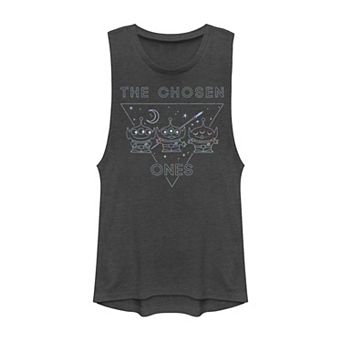 Disney / Pixar Toy Story Juniors' Rainbow Aliens The Chosen Ones Muscle Graphic Tank Top