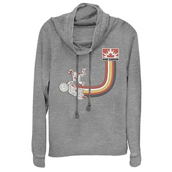 Disney / Pixar Toy Story Juniors' Duke Caboom Retro Jump Cowlneck Graphic Lightweight Long Sleeve