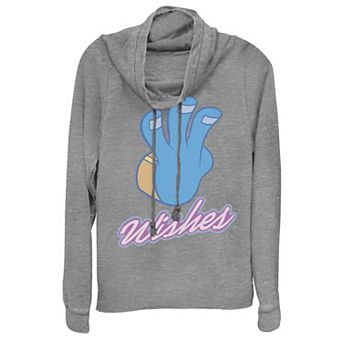 Disney's Wreck It Ralph 2 Juniors' Comfy Princess Genie Wish Cowlneck Graphic Lightweight Long Sleeve