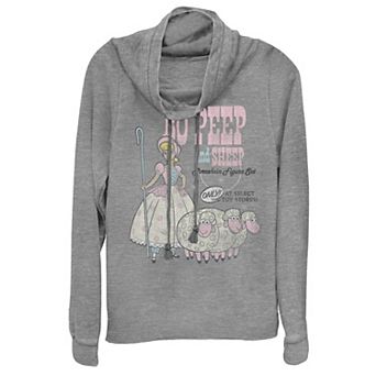 Disney / Pixar's Toy Story 4 Bo Peep & Sheep Juniors' Advertisement Cowlneck Graphic Lightweight Long Sleeve