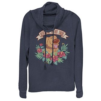 Disney / Pixar's Up Dug Juniors' Adventure Is Out There Cowlneck Graphic Lightweight Long Sleeve