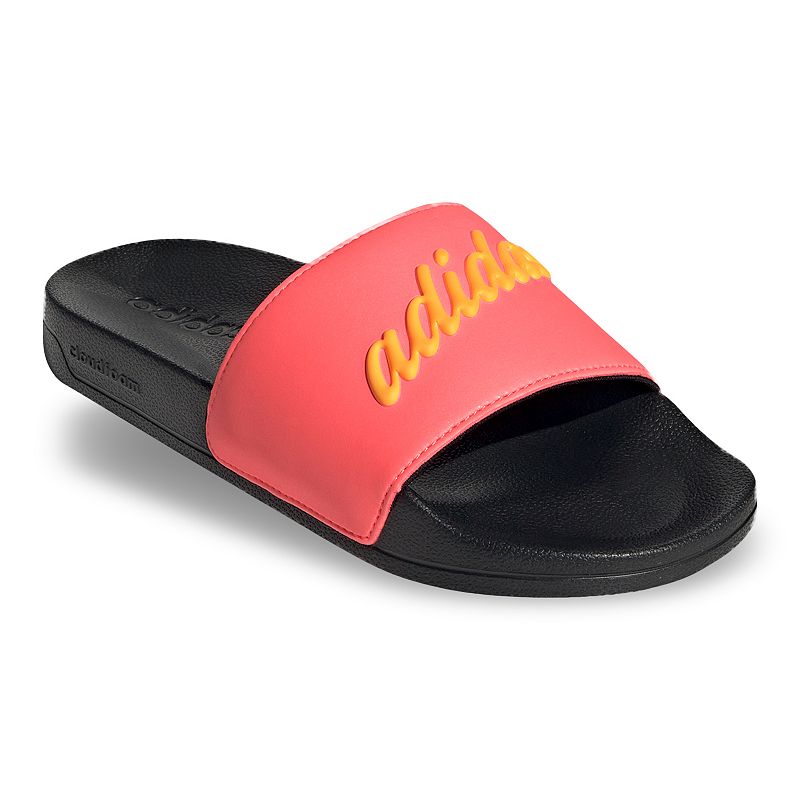 adidas Adilette Womens Shower Slide Sandals, Size: 5, Brt Red