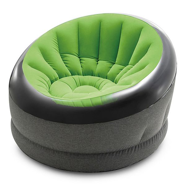 Intex Empire Indoor Inflatable Blow Up Dorm Room Lounge Air Chair, Lime
