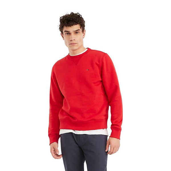 $0 Free Ship Tommy Hilfiger Men Crew-Neck Long Sleeve Classic Fit Sweater 