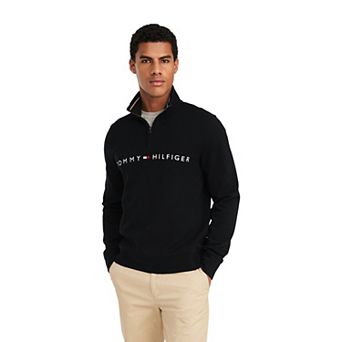 Men's Tommy Hilfiger Logo Quarter-Zip Top