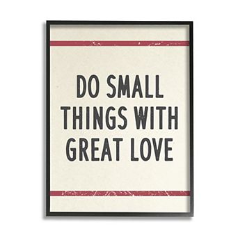 Stupell Home Decor Do Small Things With Great Love Red Bistro Stripe Wall Decor