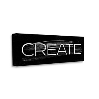 Stupell Home Decor "Create" Text Paint Stroke Inspired Wall Decor