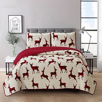 Claus Quilt Set with Shams