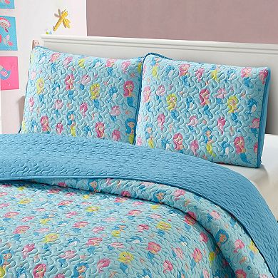 Mermaids and Friends Quilt Set with Shams