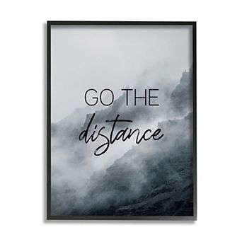 Stupell Home Decor "Go The Distance" Phrase Framed Wall Decor