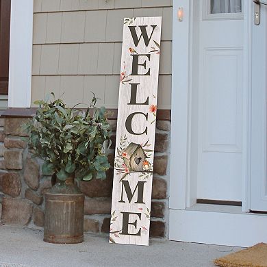 Artisan Signworks Weatherproof Welcome Porch Leaner Floor Decor