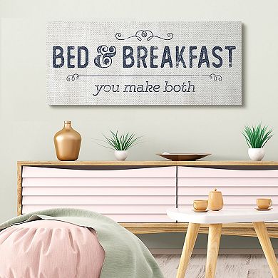 Stupell Home Decor Self-Serve Bed & Breakfast Canvas Wall Art