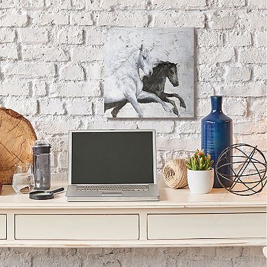 Stupell Home Decor Wild Horses Racing Canvas Wall Art