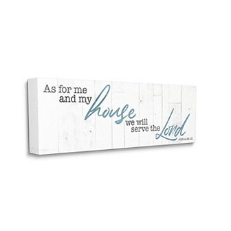 Stupell Home Decor Our House Serves The Lord Canvas Wall Art