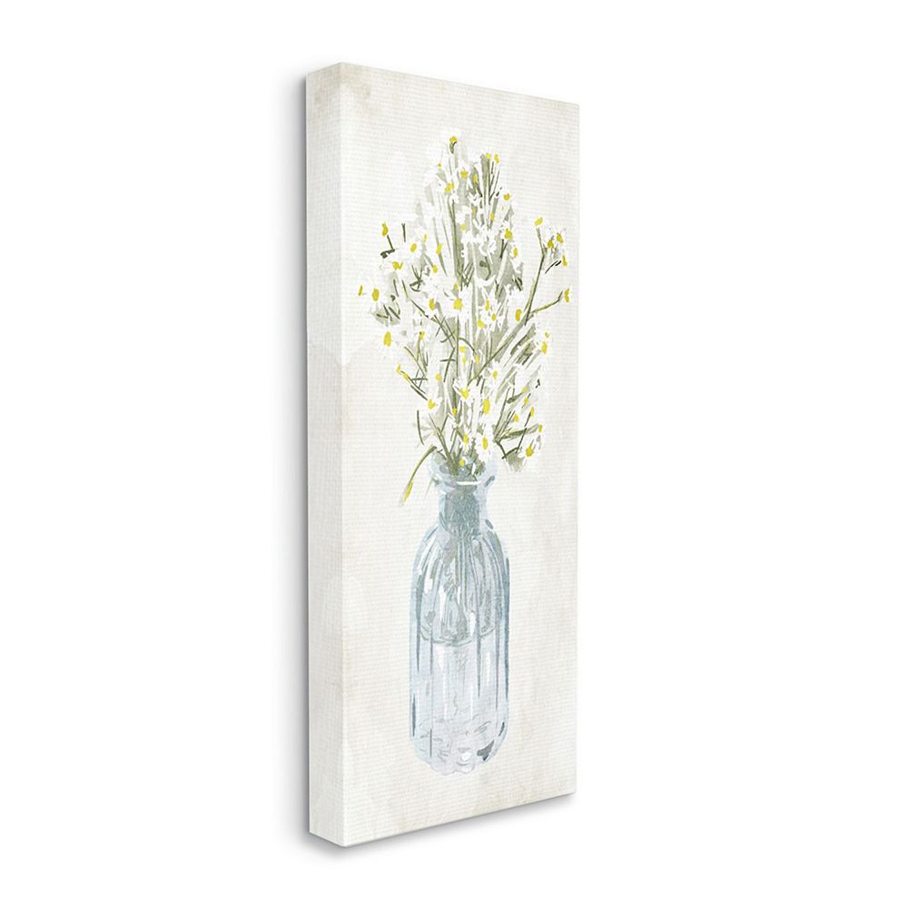 Stupell Home Decor Quaint White Daisies Canvas Wall Art