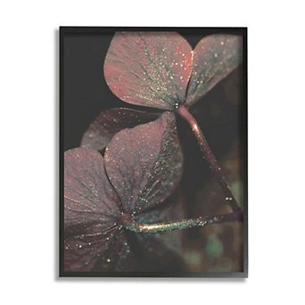 Stupell Home Decor Warm Tone Glittered Clover Framed Wall Art
