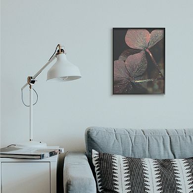 Stupell Home Decor Warm Tone Glittered Clover Framed Wall Art