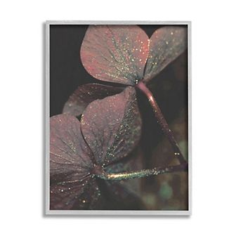 Stupell Home Decor Warm Tone Sparkle Clover Framed Wall Art