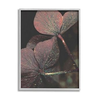Stupell Home Decor Warm Tone Sparkle Clover Framed Wall Art