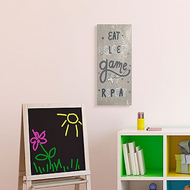 Stupell Home Decor Eat Sleep Game Canvas Wall Art