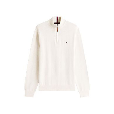 Men's Tommy Hilfiger Combed-Cotton Quarter-Zip Sweater