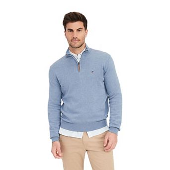 Men's Tommy Hilfiger Combed-Cotton Quarter-Zip Sweater