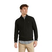 Men s Tommy Hilfiger Combed Cotton Quarter Zip Sweater