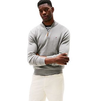 Men's Tommy Hilfiger Combed-Cotton Quarter-Zip Sweater
