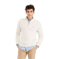 Mens White Mockneck Tops, Clothing