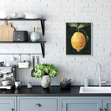 Stupell Home Decor Abstract Lemon Framed Wall Art