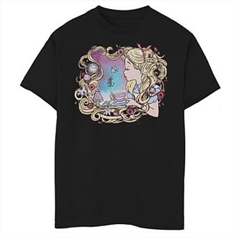 Disney's Alice In Wonderland Boys 8-20 Alice Dream Paint Graphic Tee