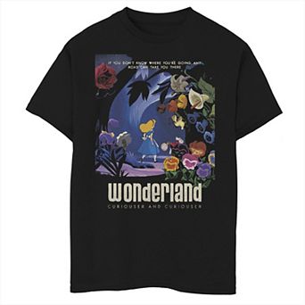 Disney's Alice In Wonderland Boys 6-20 Curiouser Graphic Tee