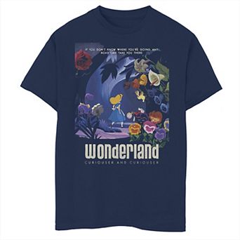 Disney's Alice In Wonderland Boys 6-20 Curiouser Graphic Tee