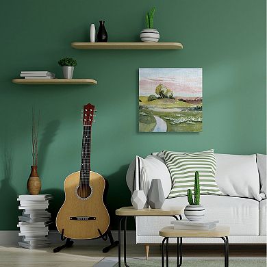 Stupell Home Decor Hillside Sunset Landscape Canvas Wall Art