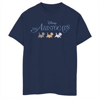 Disney's Aristocats Boys 6-20 Marie Toulouse Berlioz Cute Cats Graphic Tee