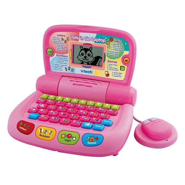Details about   New Vtech Tote And Go Laptop Computer Kids Toddler Learning Games Education Pink 