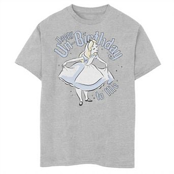 Disney's Alice In Wonderland Boys 8-20 Alice Happy Un-Birthday To Me Graphic Tee