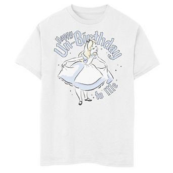 Disney's Alice In Wonderland Boys 8-20 Alice Happy Un-Birthday To Me Graphic Tee