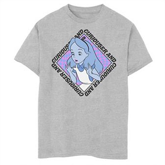 Disney's Alice In Wonderland Boys 8-20 Curiouser And Curiouser Box Up Graphic Tee