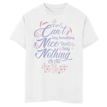 Disney's Bambi Boys 8-20 If You Can't Say Something Nice Quote Graphic Tee